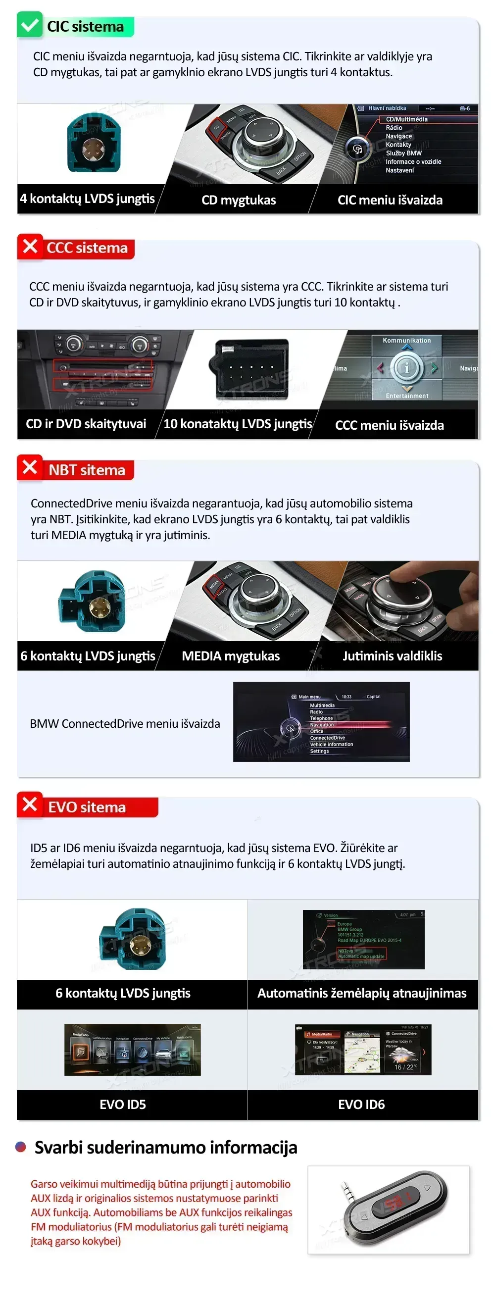 BMW X5 E70 X6 E71 CIC | Android OS | 10.25 inch | 2GB/64GB/8Core | Multimedija Xtrons QTB10X5CIL